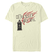 Men's Cruella Spray Flames Logo  Adult T-Shirt