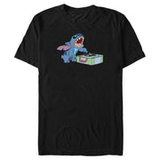 Men's Lilo & Stitch Record Scratch  Adult T-Shirt