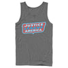 Men's Justice League Patriotic Frame Logo  Adult Tank Top