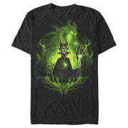 Men's Sleeping Beauty Dark Detailed Maleficent  Adult T-Shirt