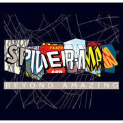 Men's Spider-Man: Beyond Amazing Comic Clippings Logo  Adult T-Shirt