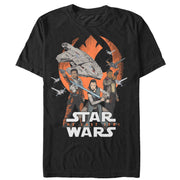 Men's Star Wars The Last Jedi Rebel Trio  Adult T-Shirt