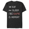 Men's Nintendo Eat Sleep NES Game Repeat  Adult T-Shirt