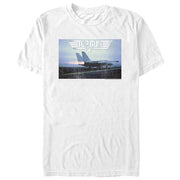 Men's Top Gun Fighter Jet Ready for Takeoff Distressed  Adult T-Shirt