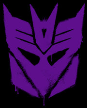 Men's Transformers Decepticon Graffiti Logo  Adult T-Shirt