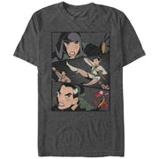 Men's Mulan Battle Panels  Adult T-Shirt