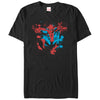 Men's Marvel Spider-Man Paint Splatter Jump  Adult T-Shirt