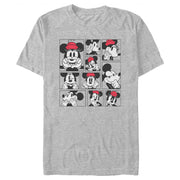 Men's Mickey & Friends Poses Photo Grid  Adult T-Shirt