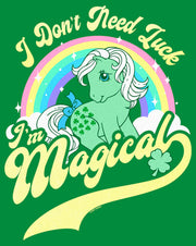 Men's My Little Pony St. Patrick's Day I Don't Need Luck I'm Magical  Adult T-Shirt