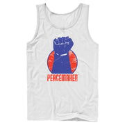 Men's Peacemaker Red Fist Circle  Adult Tank Top