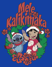 Men's Lilo & Stitch Mele Kalikimaka Christmas  Adult T-Shirt