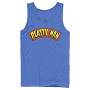 Men's Justice League Plastic Man Logo  Adult Tank Top