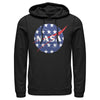 Men's NASA American Flag Large Stars Logo  Adult Pull Over Hoodie