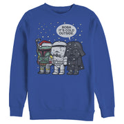 Men's Star Wars Christmas Boba It's Cold Outside  Adult Sweatshirt