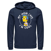 Men's The Simpsons Millhouse My Mom Says I'm Cool  Adult Pull Over Hoodie