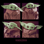 Men's Star Wars: The Mandalorian Grogu Cute Faces  Adult T-Shirt