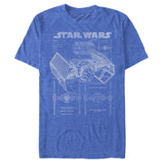 Men's Star Wars TIE Fighterprint  Adult T-Shirt