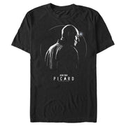 Men's Star Trek: Picard Black and White Picard  Adult T-Shirt