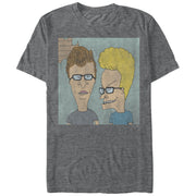 Men's Beavis and Butt-Head Nerd Glasses  Adult T-Shirt