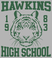 Men's Stranger Things Hawkins High School Tiger 1983  Adult Pull Over Hoodie