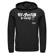 Men's Nintendo Legend of Zelda Link's Awakening Kanji Character Logo  Adult Pull Over Hoodie