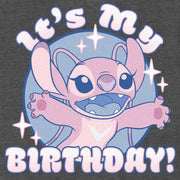 Men's Lilo & Stitch Angel It's My Birthday  Adult T-Shirt