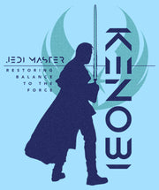 Men's Star Wars: Obi-Wan Kenobi Restoring Balance Kenobi Silhouette  Adult T-Shirt