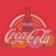 Men's Coca Cola Unity Rainbow Logo  Adult T-Shirt