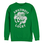 Men's Marvel St. Patrick's Day Spider-Man Lucky Clover  Adult Sweatshirt