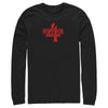 Men's Stranger Things Red Logo 4  Adult Long Sleeve Shirt