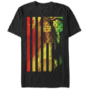 Men's Lost Gods Rasta American Flag Woman  Adult T-Shirt