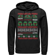 Men's Star Wars Ugly Christmas Boba Fett  Adult Pull Over Hoodie