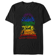 Men's Game of Thrones Rainbow Iron Throne  Adult T-Shirt