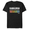 Men's Star Wars: The Mandalorian Grogu Wherever I Go He Goes Colorful Squares  Adult T-Shirt