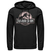 Men's Jurassic Park Dusty Logo  Adult Pull Over Hoodie