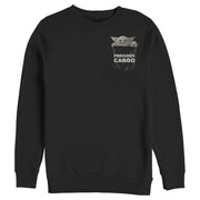 Men's Star Wars: The Mandalorian The Child Precious Cargo Pocket  Adult Sweatshirt