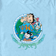 Men's Betty Boop Pisces Zodiac  Adult T-Shirt