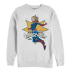 Men's Marvel Captain Marvel Vintage Star  Adult Sweatshirt