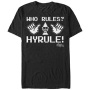 Men's Nintendo Legend of Zelda Who Rules Hyrule  Adult T-Shirt