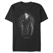 Men's Supernatural Dean Gray Grayscale Hunter  Adult T-Shirt