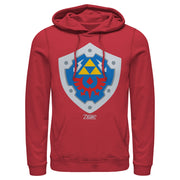 Men's Nintendo Legend of Zelda Link's Awakening Hylian Shield  Adult Pull Over Hoodie