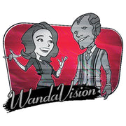 Men's Marvel WandaVision Animated Retro Couple Glitch  Adult T-Shirt