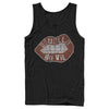 Men's Cruella Distressed Red Lips Logo  Adult Tank Top