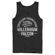 Men's Star Wars Millennium Falcon Corellian Engineering  Adult Tank Top