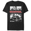 Men's Marvel Deadpool Grayscale Panels  Adult T-Shirt