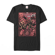 Men's Marvel Guardians of the Galaxy Vol. 2 Poster  Adult T-Shirt