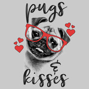 Men's Lost Gods Pugs and Kisses  Adult T-Shirt