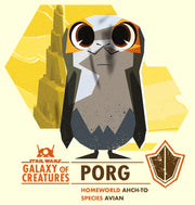 Men's Star Wars: Galaxy of Creatures The Porg  Adult T-Shirt