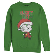 Men's Batman Christmas Joker Naughty  Adult Sweatshirt