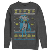 Men's Batman Ugly Christmas Dark Knight Pose  Adult Sweatshirt